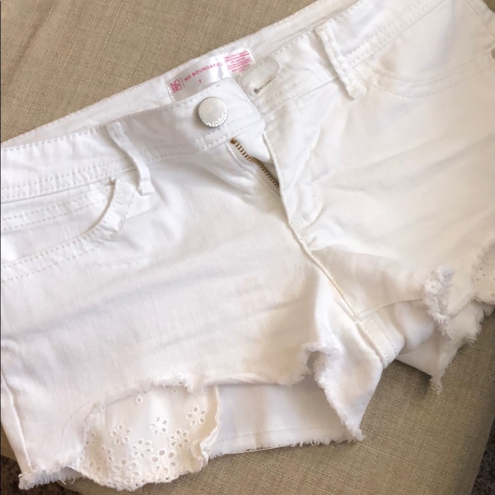 White Denim shorts